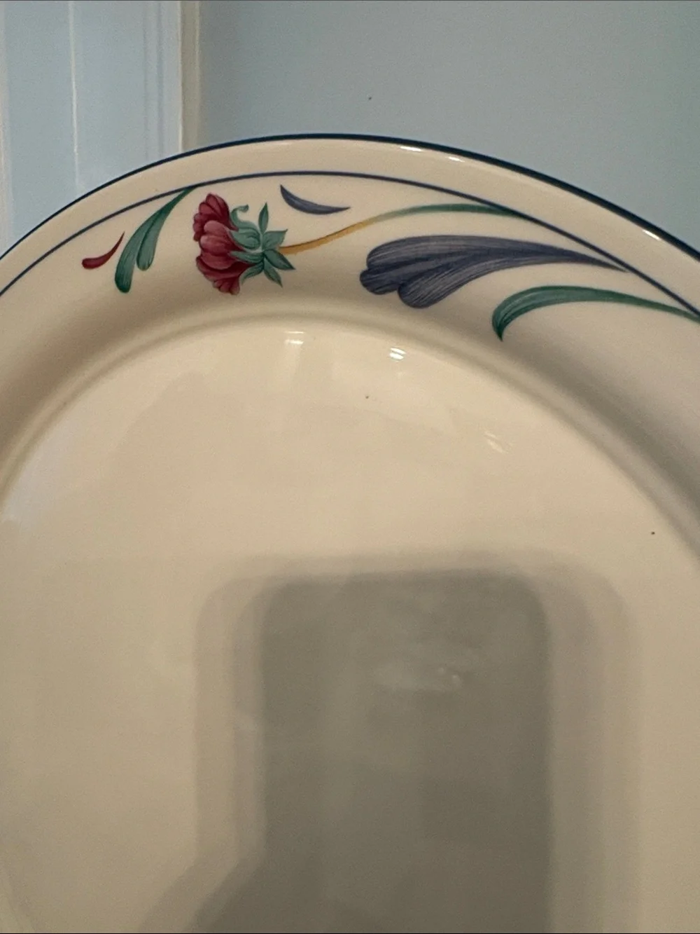 Lenox Chinastone Poppies on Blue 12.5